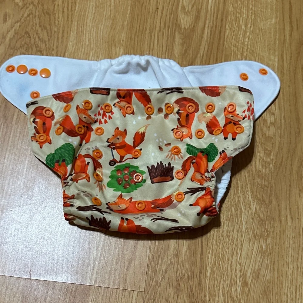 Fox Print Cloth Diaper